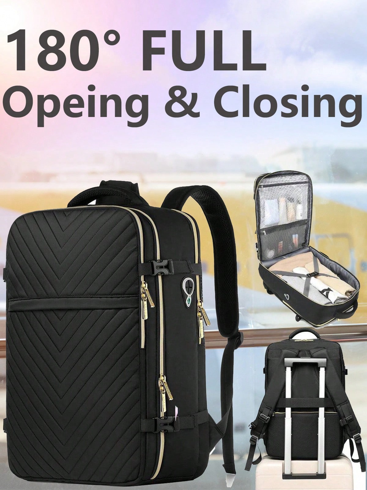 Laptop Bag - Large Carry On Travel Backpack -