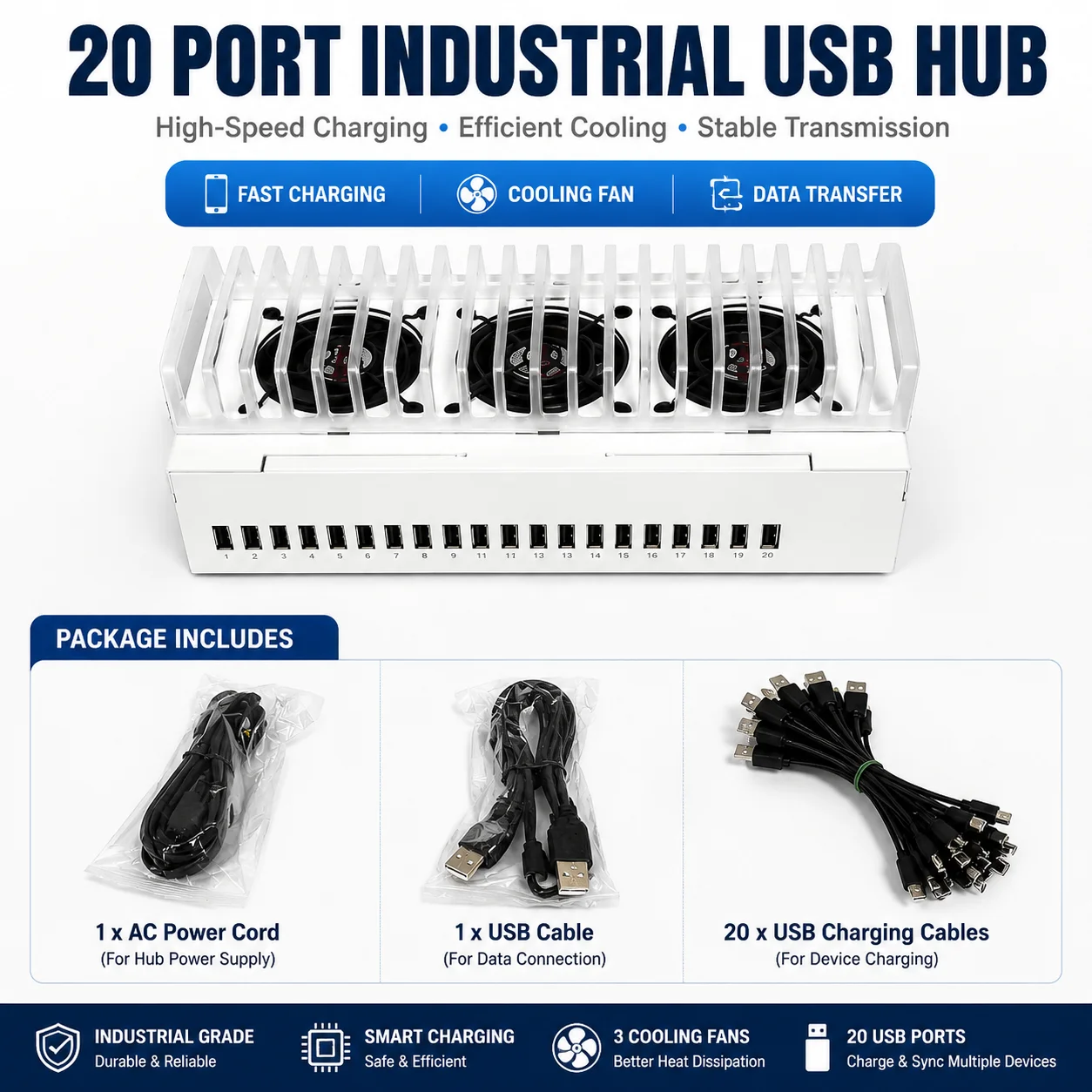 Usb Hub - 20 USB Ports Box Phone Farm