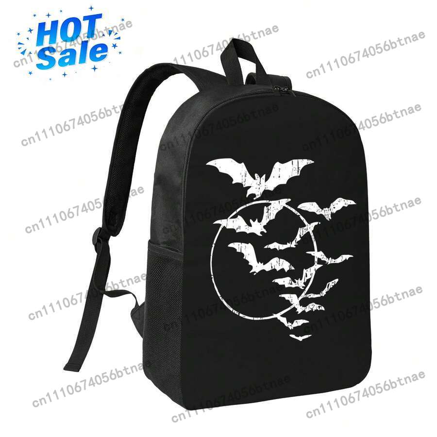 Laptop Bag - Halloween Swarm Of Bats Full Moon