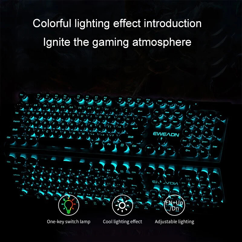 Retro Punk Mechanical Feel Key - Laptop Mouse recension och pris