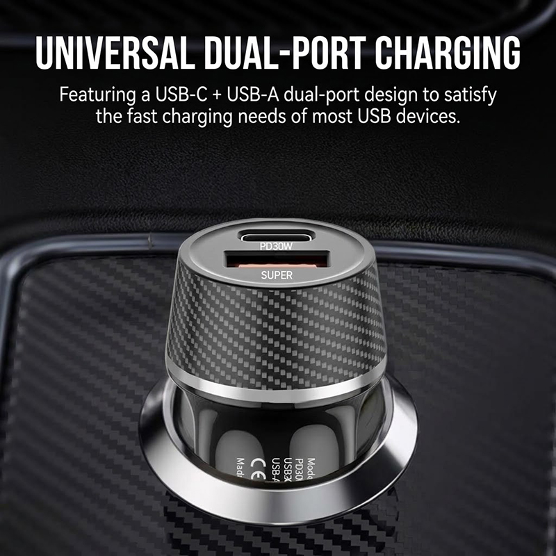 Fast Car Charger 60W Dual Port - Usb C Hub recension och pris