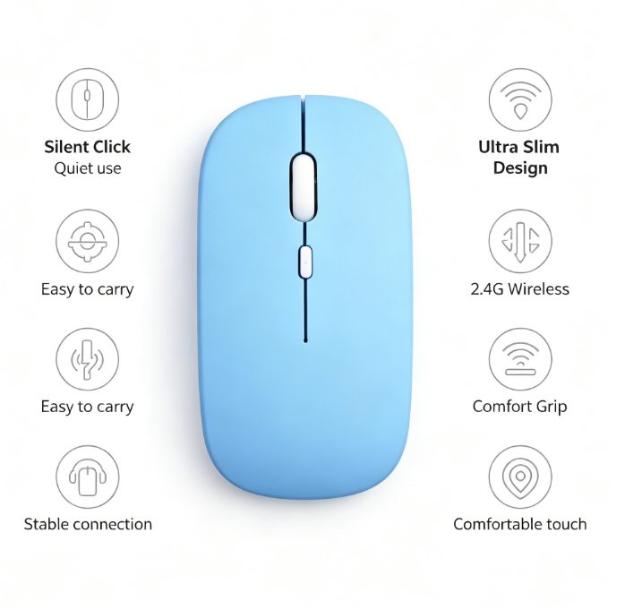 HTMCK Bluetooth-compatible Wir - Laptop Mouse recension och pris