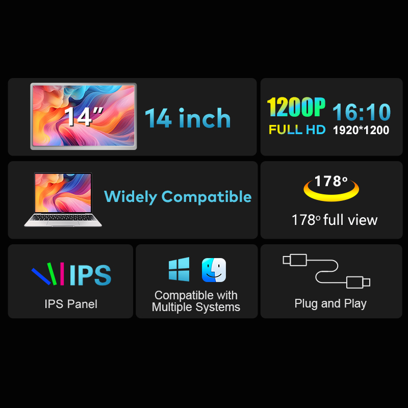 Dual Screen Display Portable L - Laptop Stand recension och pris