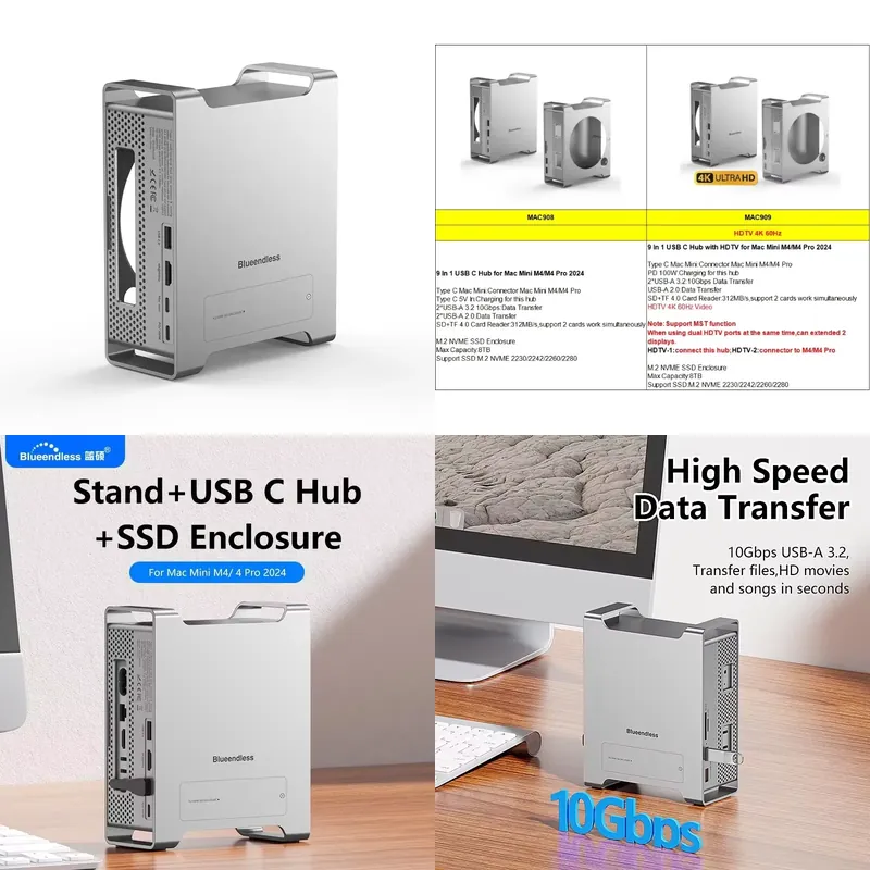 AP01 for Mini M4 Stand Hub Doc - Usb Hub recension och pris