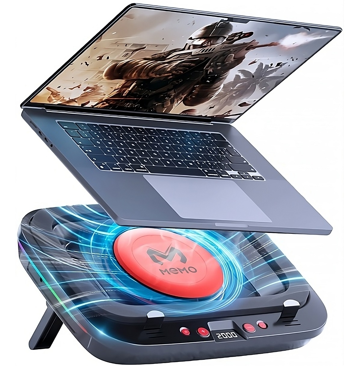 Memo Laptop Cooler with LED Di - Laptop Cooling Pad recension och pris