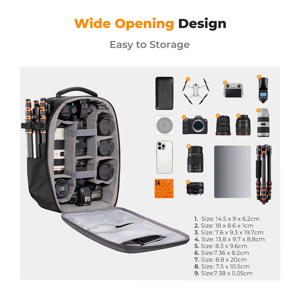 K&F CONCEPT Large Capacity Cam - Laptop Original Accessories recension och pris