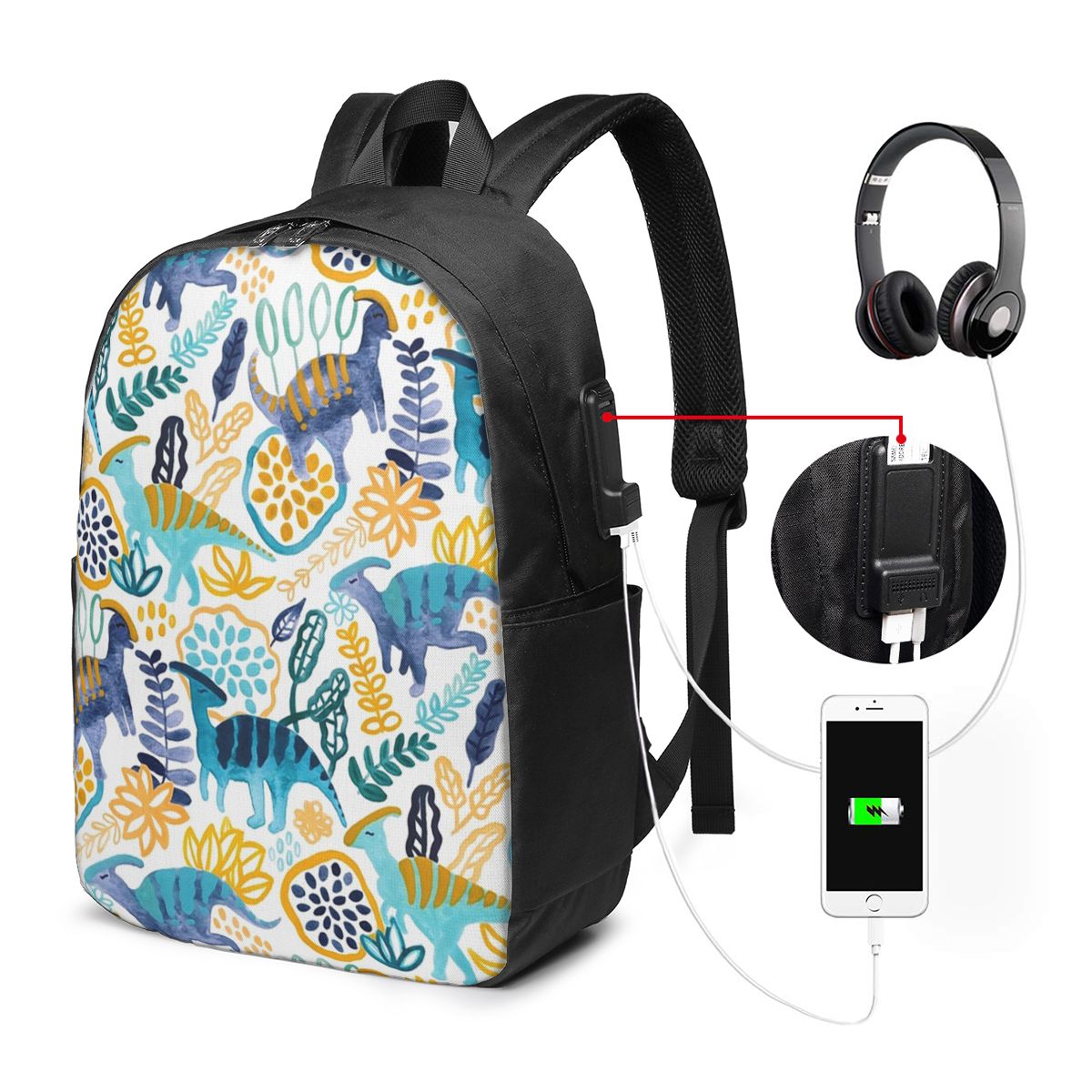 Gouache Parasaurolophuses Back - Laptop Bag recension och pris
