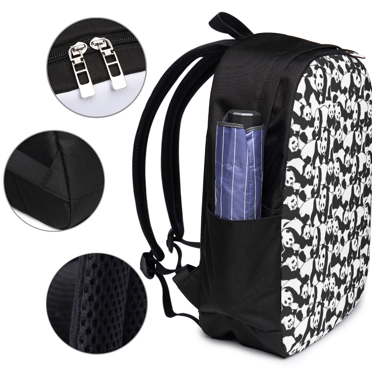 Panda Pattern Backpack Travel  - Laptop Bag recension och pris