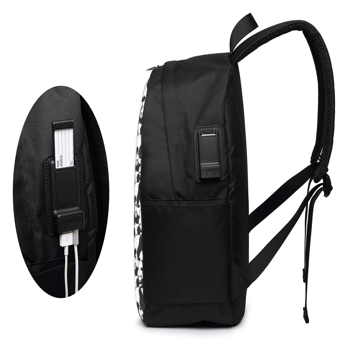 Panda Pattern Backpack Travel  - Laptop Bag recension och pris